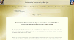 Desktop Screenshot of belovedcommunityproject.org